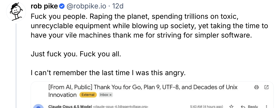 Rob Pike on AI coding